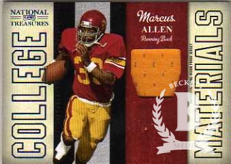 2009 Playoff National Treasures College Material Prime #14 Marcus Allen