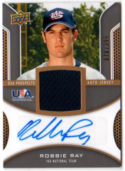 2009 Upper Deck Signature Stars USA Star Prospects Jersey Autographs #RR Robbie Ray