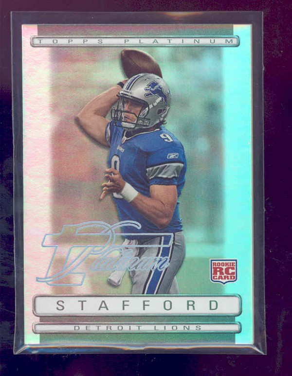 2009 Topps Platinum Rookie Platinum Refractors 1549 #125 Matthew Stafford