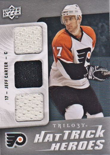 2009-10 Upper Deck Trilogy Hat Trick Heroes #HTHJC Jeff Carter