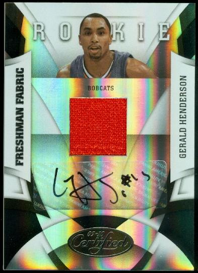 2009-10 Certified #180 Gerald Henderson JSY AU RC