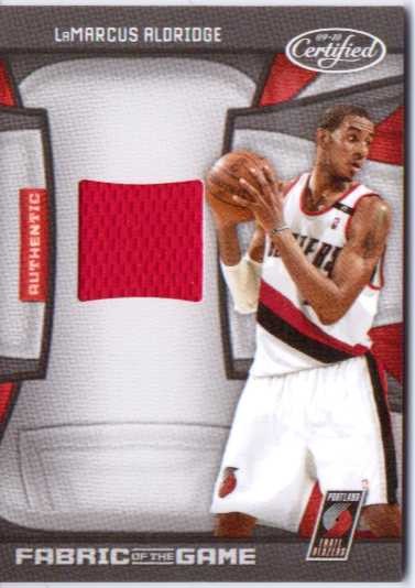 2009-10 Certified Fabric of the Game #40 LaMarcus Aldridge/250