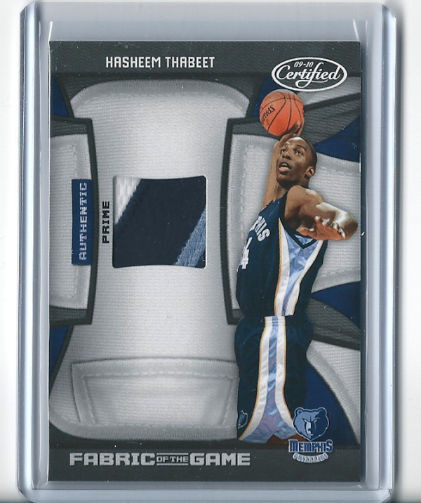2009-10 Certified Fabric of the Game Prime #172 Hasheem Thabeet/25