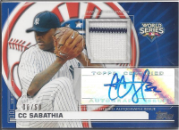 2010 Topps World Champion Autograph Relics #CS CC Sabathia front image