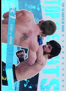 2010 Topps UFC Main Event Top 10 Fights of 2009 #19 Stout/Wiman