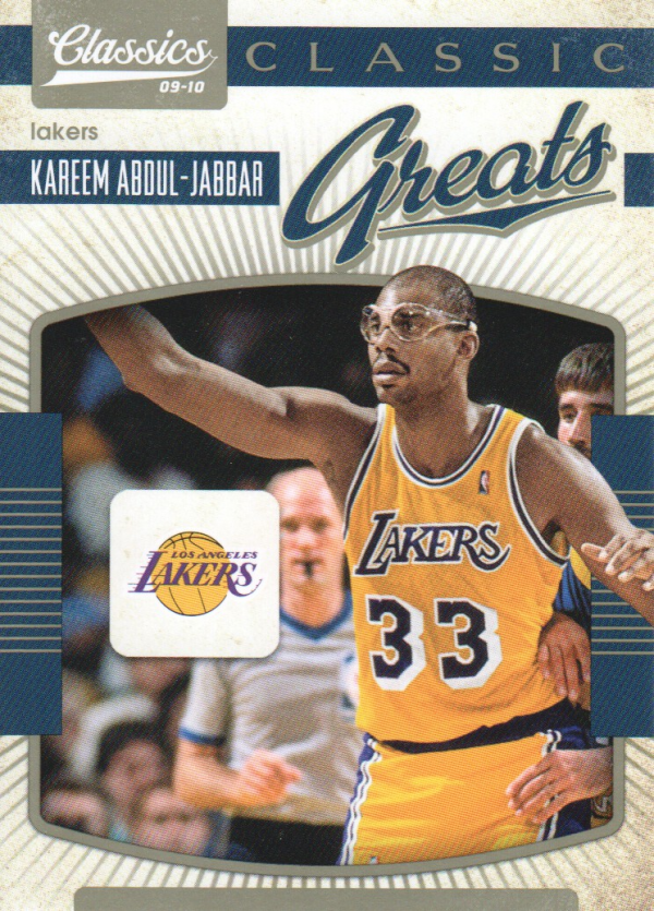2009-10 Classics Classic Greats #16 Kareem Abdul-Jabbar