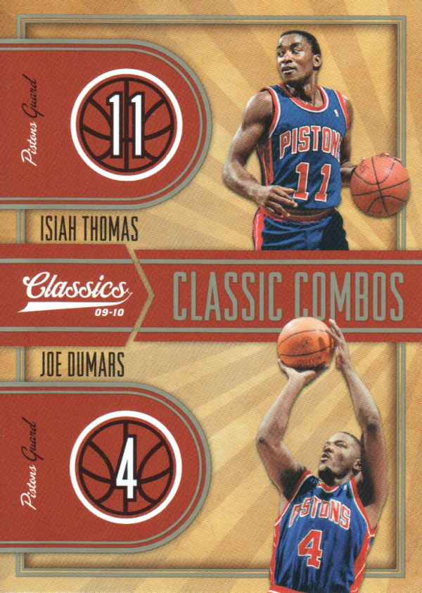 2009-10 Classics Classic Combos #9 Isiah Thomas/Joe Dumars