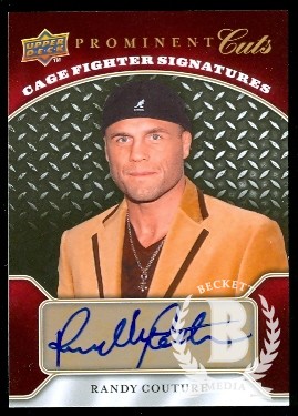 2009 Upper Deck Prominent Cuts Cage Fighter Signatures #CFSRC Randy Couture