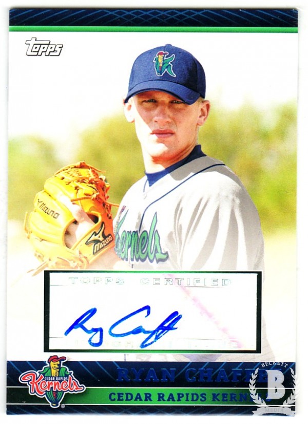 2010 Topps Pro Debut Prospect Autographs Blue #RC Ryan Chaffee