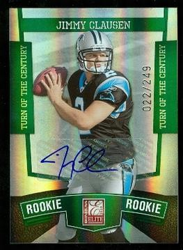 2010 Donruss Elite Turn of the Century Autographs #157 Jimmy Clausen/249