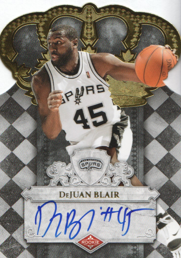 2009-10 Crown Royale #107 DeJuan Blair AU/699 RC