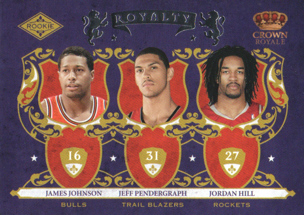 2009-10 Crown Royale Rookie Royalty #10 James Johnson/Jeff Pendergraph/Jordan Hill