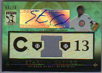 2010 Topps Tribute Autograph Relics Blue #ST1 Starlin Castro