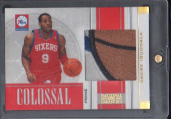 2009-10 Playoff National Treasures Colossal Materials Prime #19 Andre Iguodala/8