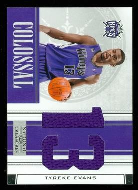 2009-10 Playoff National Treasures Colossal Materials Jersey Numbers #6 Tyreke Evans/25