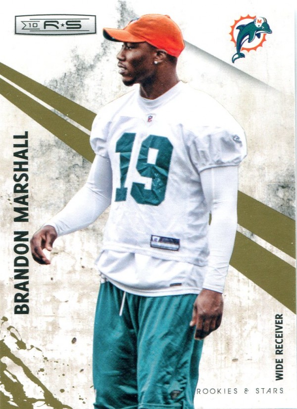 2010 Rookies and Stars Gold #42 Brandon Marshall