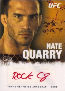 2010 Topps UFC Autographs Red Ink #FANQ Nate Quarry