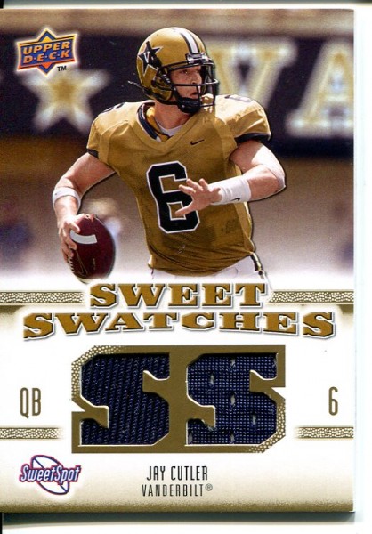 2010 Sweet Spot Sweet Swatches #SSW35 Jay Cutler