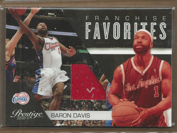 2010-11 Prestige Franchise Favorites Materials #27 Baron Davis/249