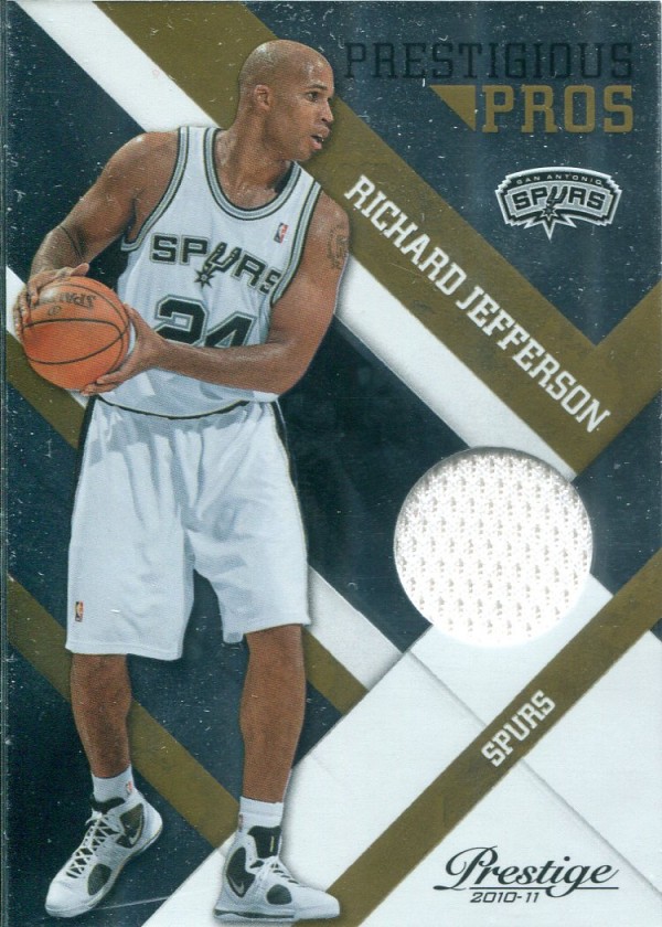 2010-11 Prestige Prestigious Pros Materials Gold #42 Richard Jefferson