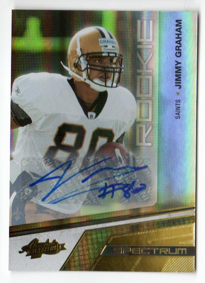 2010 Absolute Memorabilia Spectrum Gold Autographs #150 Jimmy Graham/299