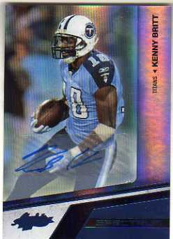 2010 Absolute Memorabilia Spectrum Platinum Autographs #96 Kenny Britt/25