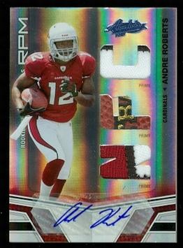 2010 Absolute Memorabilia Rookie Premiere Materials Autographs NFL Spectrum Prime #225 Andre Roberts