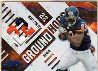 2010 Absolute Memorabilia Ground Hoggs Materials Jersey Number #15 Matt Forte/50