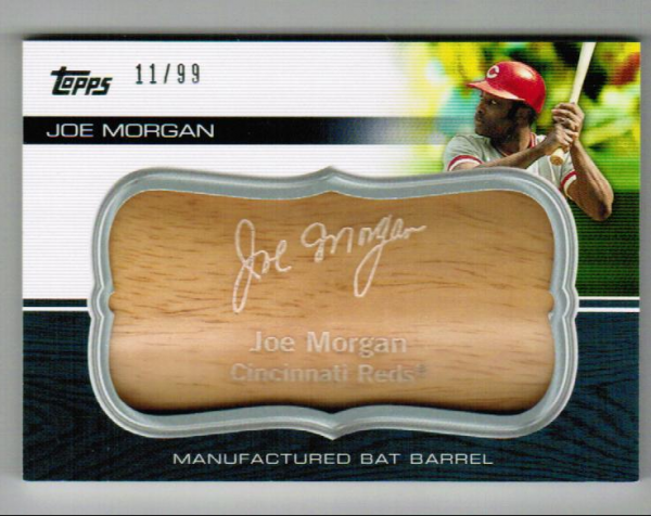 2010 Topps Update Manufactured Bat Barrel #MB142 Joe Morgan