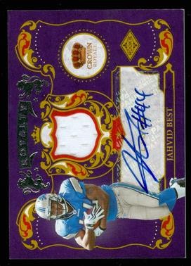 2010 Crown Royale Rookie Royalty Materials Autographs #19 Jahvid Best/50