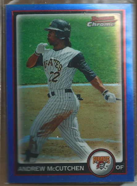 2010 Bowman Chrome Blue Refractors #20 Andrew McCutchen
