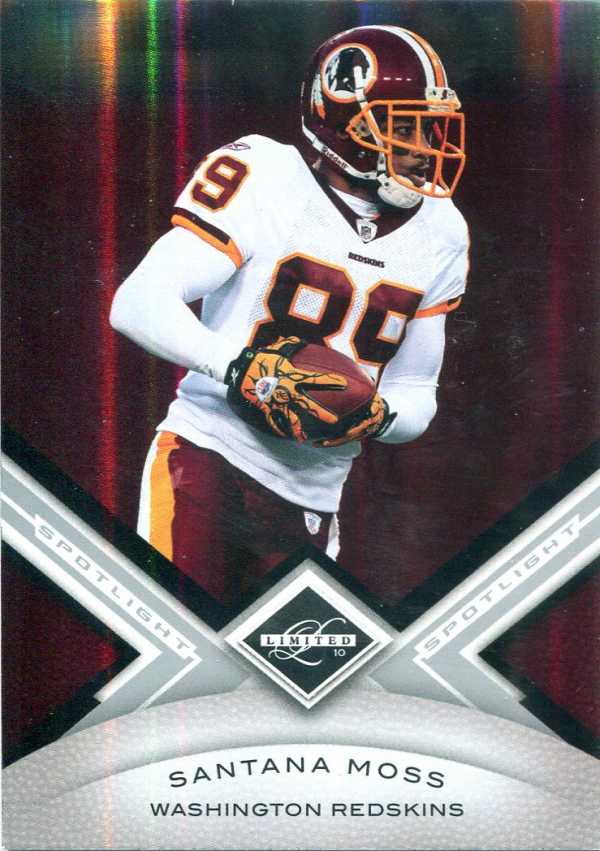 2010 Limited Silver Spotlight #100 Santana Moss