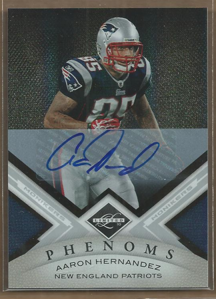2010 Limited Monikers Autographs Silver #151 Aaron Hernandez