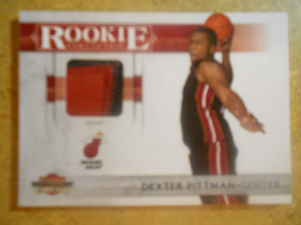2010-11 Panini Threads Rookie Collection Materials Prime #29 Dexter Pittman