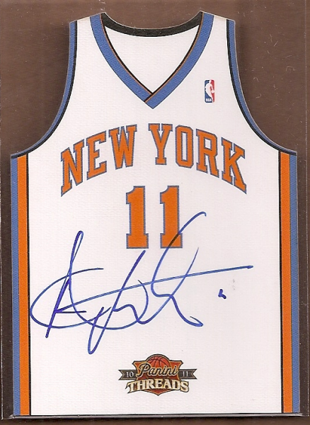 2010-11 Panini Threads Rookie Team Threads Home Autographs #2 Andy Rautins/99