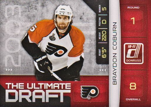 2010-11 Donruss The Ultimate Draft #7 Braydon Coburn