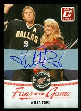 2010-11 Donruss Fans of the Game Autographs #5 Willa Ford