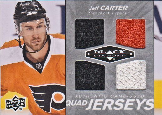 2010-11 Black Diamond Jerseys Quad #QJJC Jeff Carter