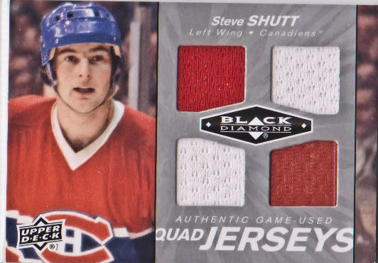 2010-11 Black Diamond Jerseys Quad #QJSV Steve Shutt