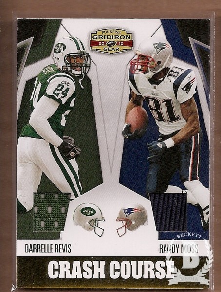 2010 Panini Gridiron Gear Crash Course Jerseys #2 Darrelle Revis/250/Randy Moss
