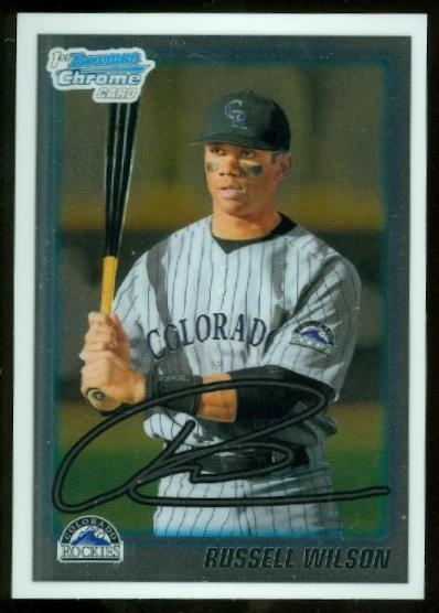 2010 Bowman Chrome Draft Prospects #BDPP47 Russell Wilson