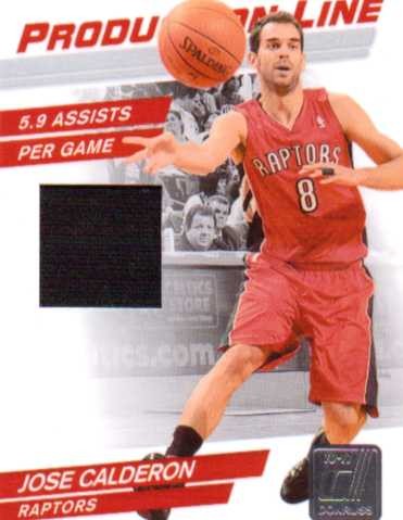 2010-11 Donruss Production Line Materials #53 Jose Calderon/399