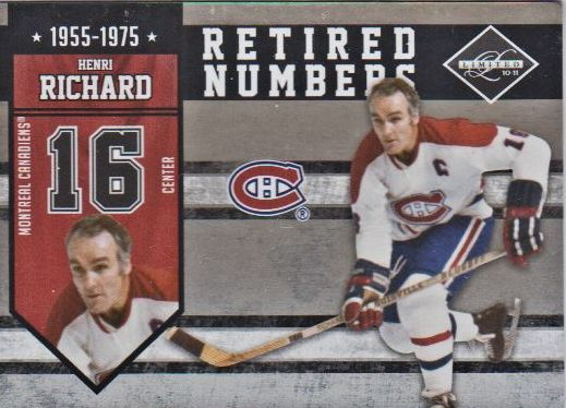 2010-11 Limited Retired Numbers #16 Henri Richard