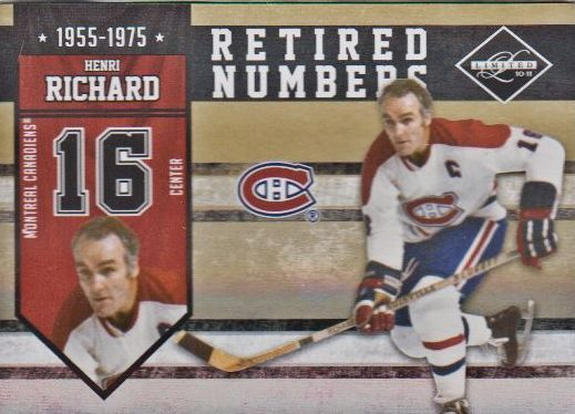 2010-11 Limited Retired Numbers Gold Spotlight #16 Henri Richard