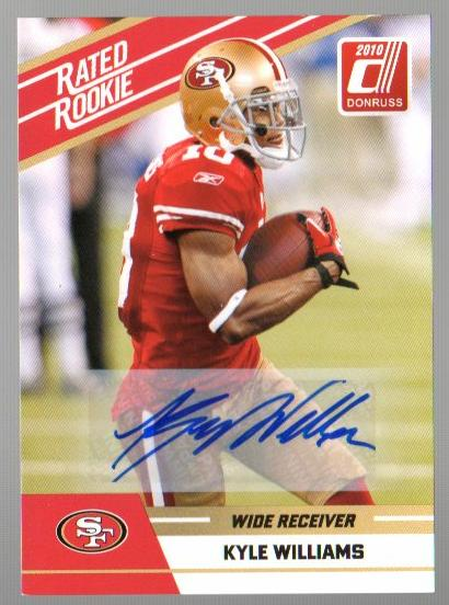 2010 Donruss Rated Rookies Autographs #64 Kyle Williams