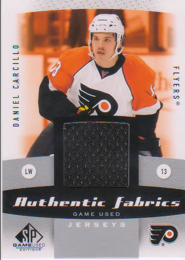 2010-11 SP Game Used Authentic Fabrics #AFDC Daniel Carcillo