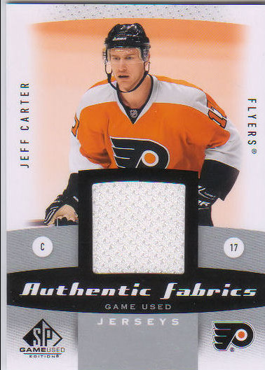 2010-11 SP Game Used Authentic Fabrics #AFJC Jeff Carter