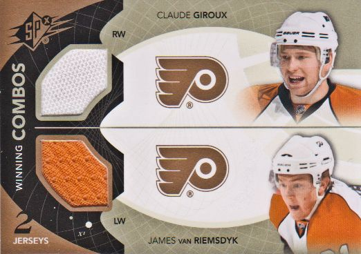 2010-11 SPx Winning Combos #WCGV James van Riemsdyk/Claude Giroux