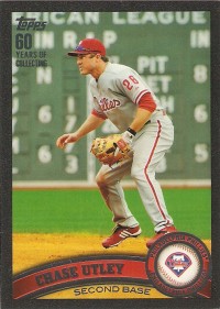2011 Topps Black #214 Chase Utley