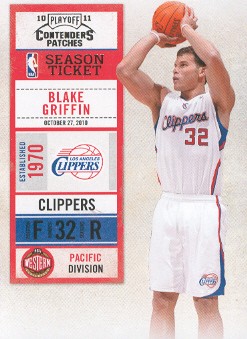 2010-11 Playoff Contenders Patches #5 Blake Griffin